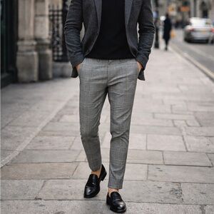 Lockstock London Plaid Skinny Trousers – Size 30L